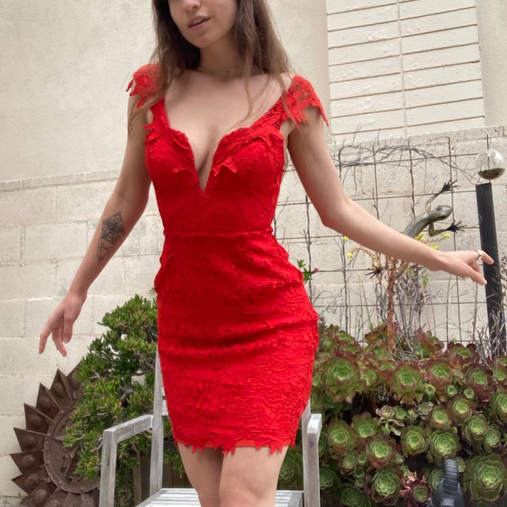 ASTR the Label Daniela Dress in Poppy